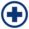 Icono cruz médicos azul | HL Accidentes Sevilla