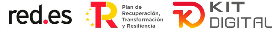 Logos justificación Kit Digital 2024. red.es . Plan de Recuperación, Transformación y Resilencia | HL Accidentes Abogados Sevilla